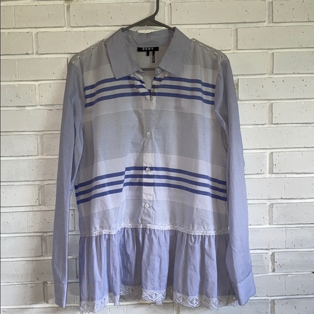 DKNY striped blouse
